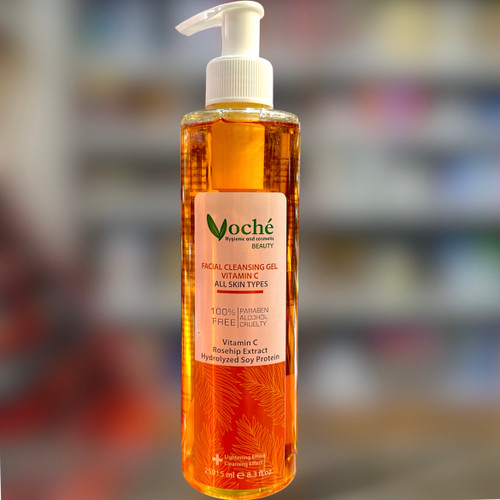 ژل شستشوی صورت وچه حاوی مشتق و ویتامین Cروشن کننده و مغذی 200میل