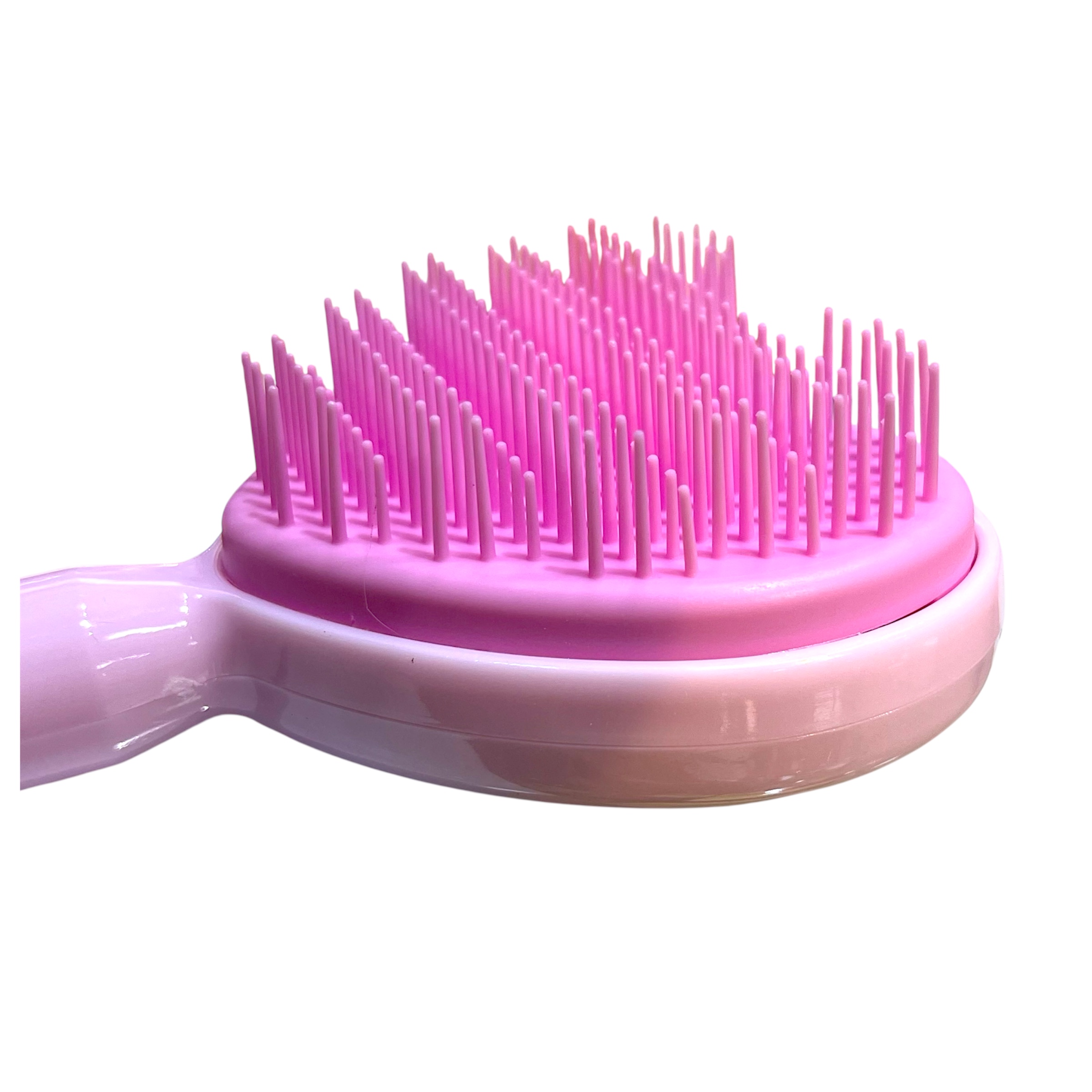 نمای نزدیک از دندانه های متغییر برس مو قلبی دکتر مورنینگ