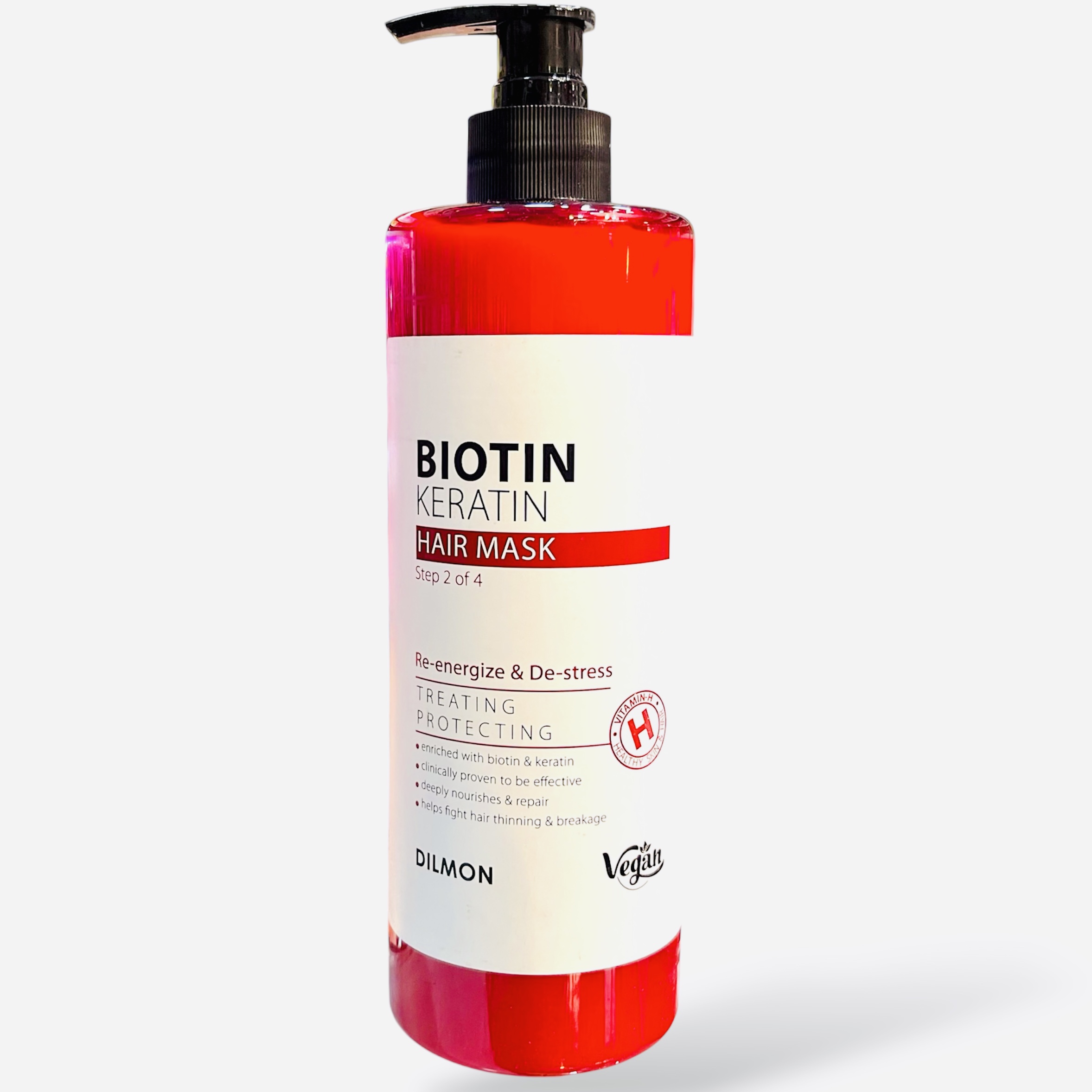 ماسک مو بیوتین و کراتین دیلمون حجم530میلی لیتر