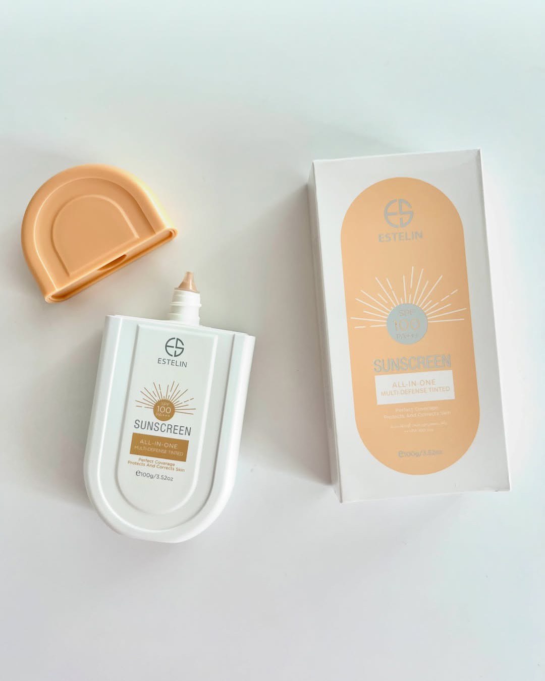 کرم ضد آفتاب رنگی استیلن مدل SPF100مناسب انواع پوست