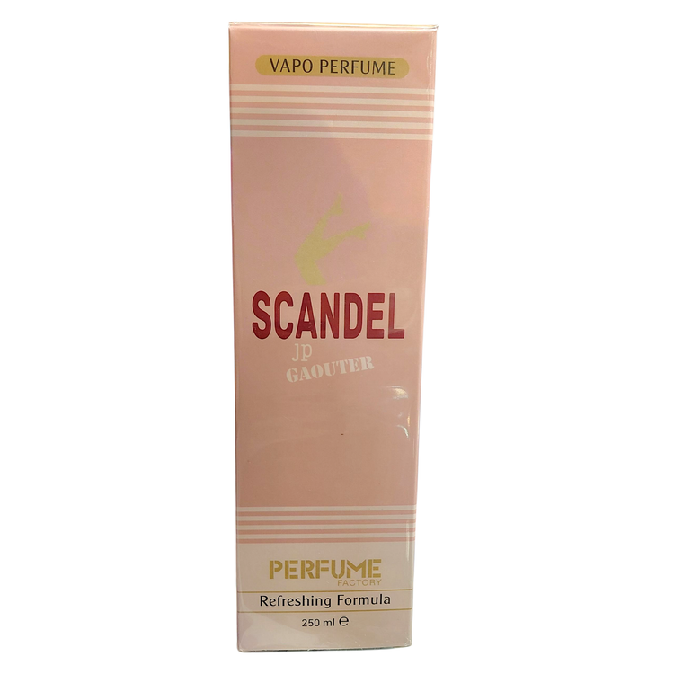 بادی اسپلش زنانه پرفیوم فکتوری مدل اسکندل PERFUME FACTORY حجم 250 میل