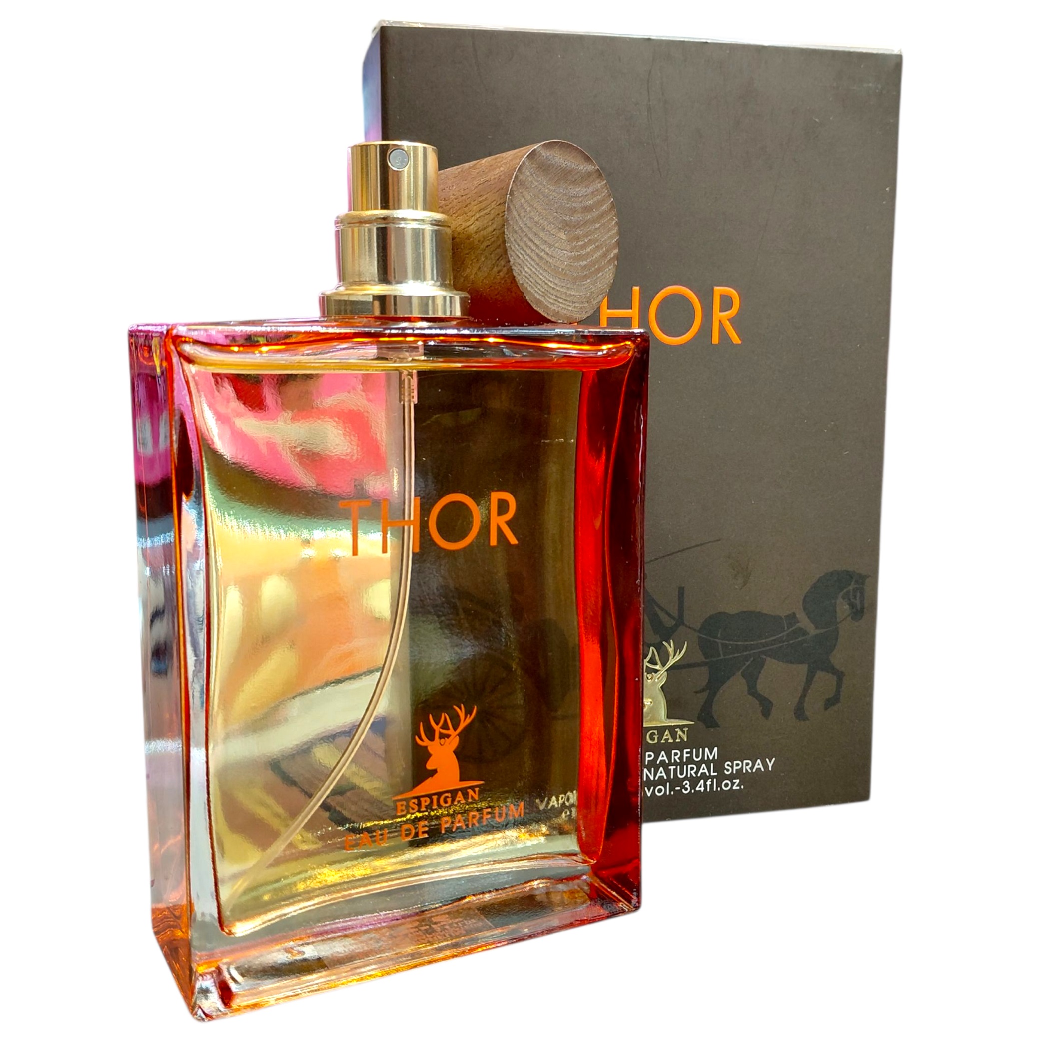 ادکلن به همراه جعبه یا کارتن محصول