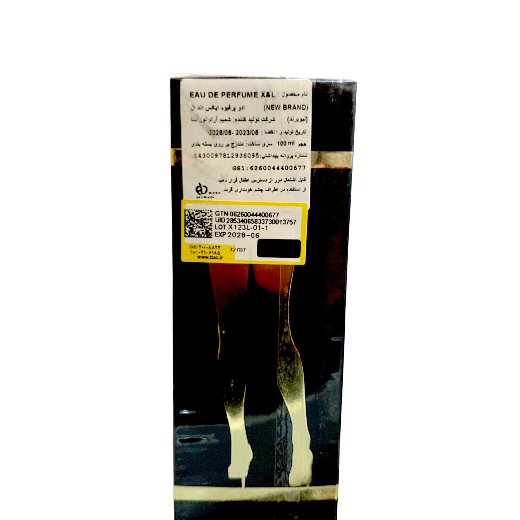 تاریخ تولید و انقضای درج شده روی جعبه ادکلن