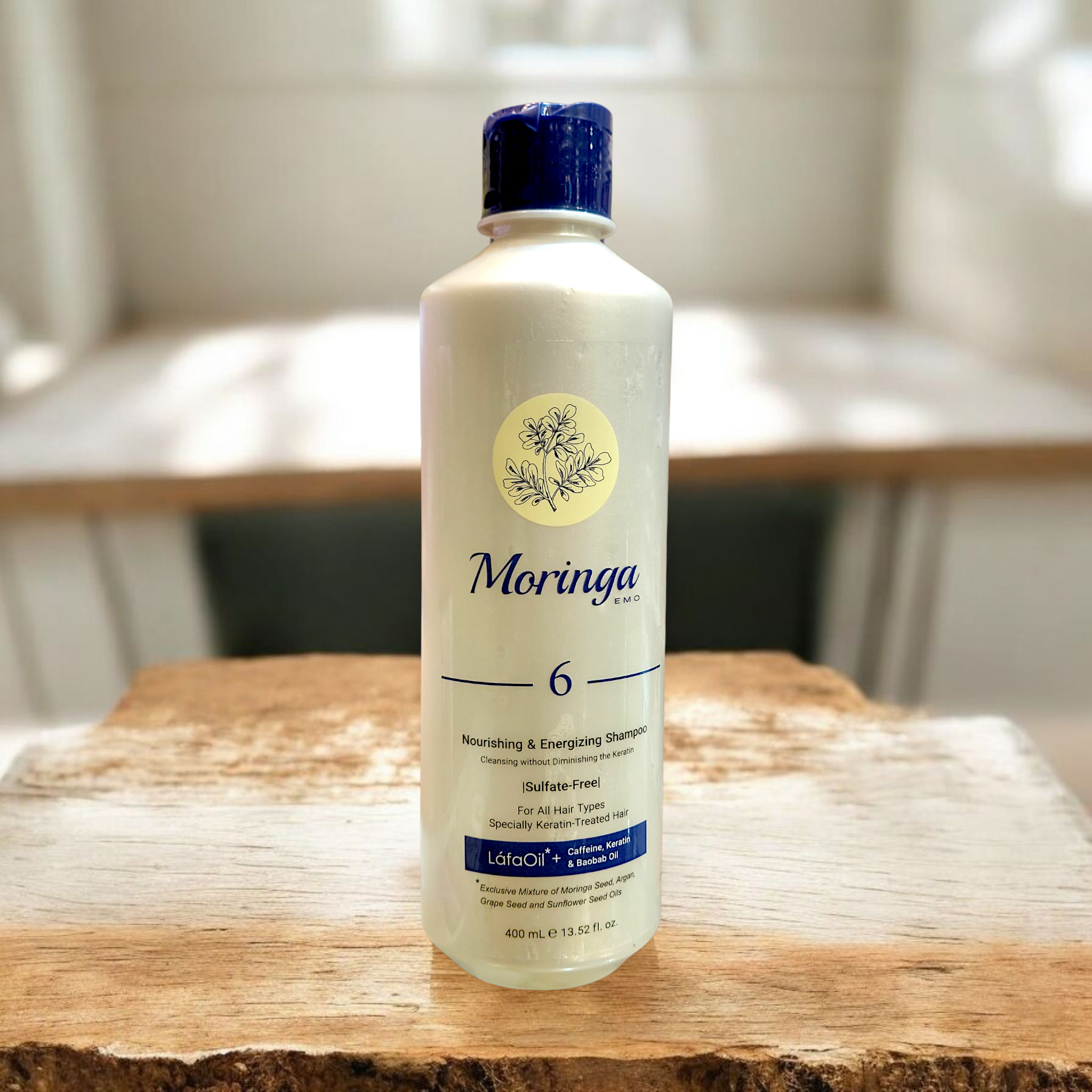 شامپو بدون سولفات مغذی و انرژی بخش مورینگا
