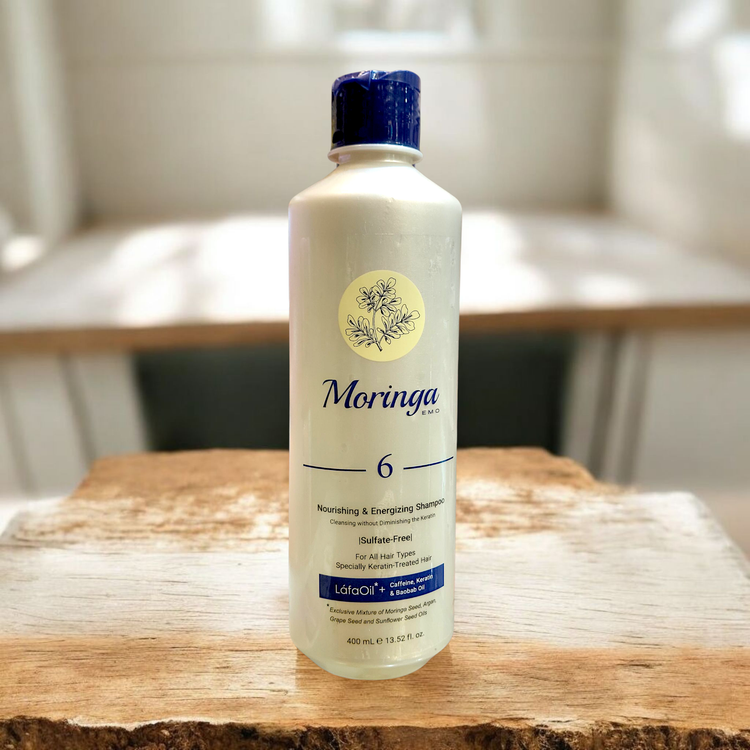 شامپو بدون سولفات مغذی و انرژی بخش مورینگا
