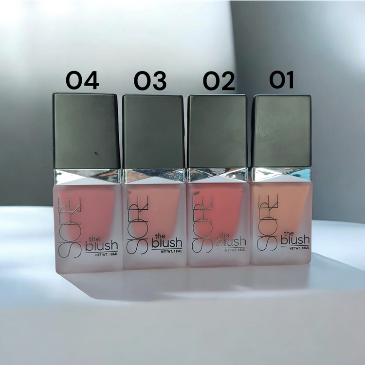 رژگونه مایع سیور مدل Liquid Blush ساخت ایتالیا 18 میل فینیشینگ مات 4 رنگ جذاب