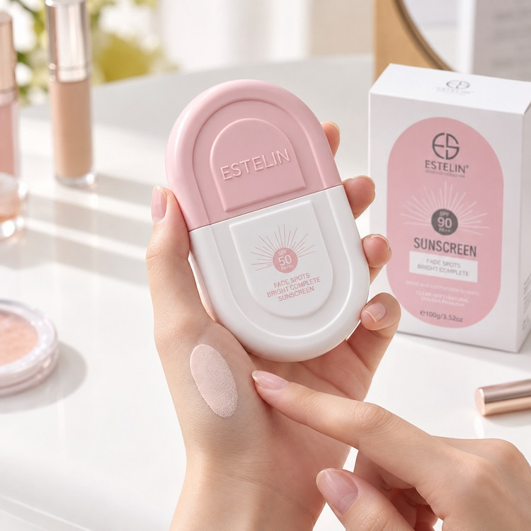 خرید کرم ضد آفتاب استلین صورتی مدل Radiance (SPF 50) | اصل