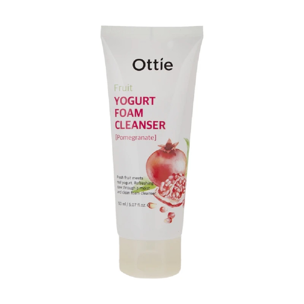 فوم شستشوی صورت انار اوتی (Ottie) مدل Yogurt Foam حجم ۱۵۰ میل | آبرسان و روشن‌کننده