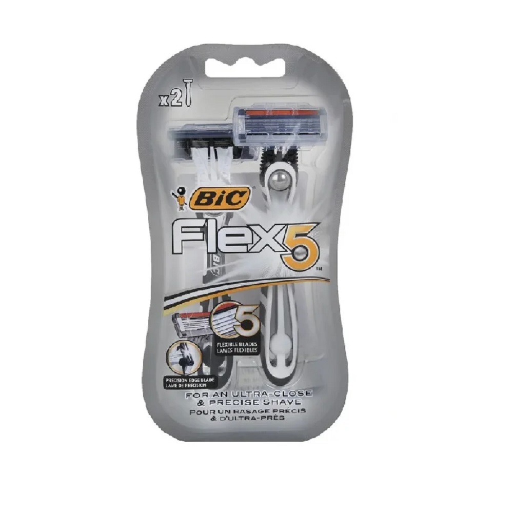 خودتراش ۵ لبه بیک (Bic) مدل Flex - دو عددی