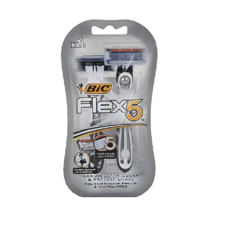 خودتراش ۵ لبه بیک (Bic) مدل Flex - دو عددی