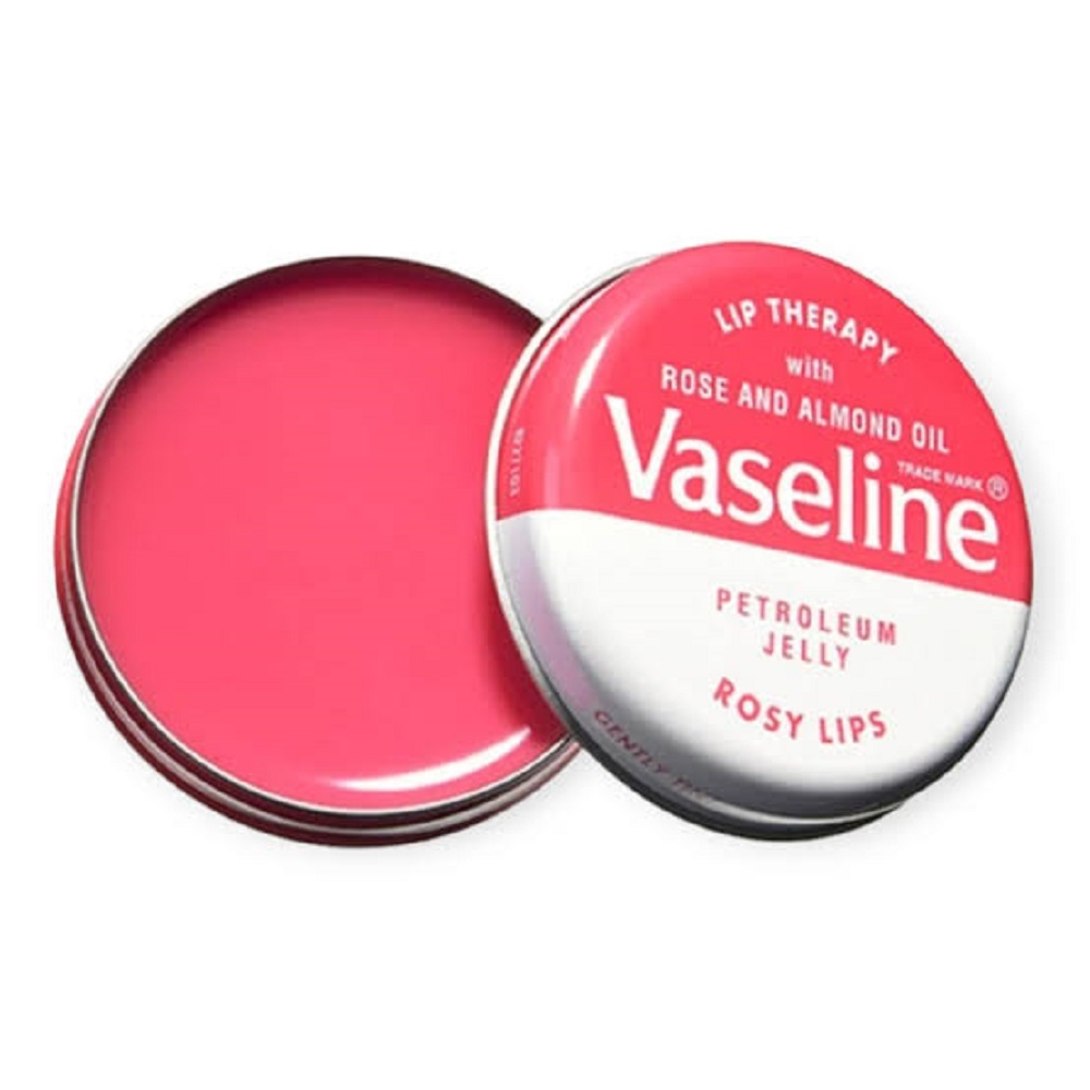 بالم لب وازلین مدل Rosy Lips کاسه‌ای (حاوی عصاره گل رز) وزن ۲۰ گرم